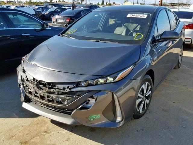JTDKARFP0H3013162 - 2017 TOYOTA PRIUS PRIM ნაცრისფერი ფოტო 2
