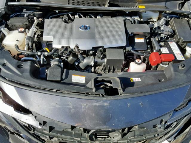 JTDKARFP0H3013162 - 2017 TOYOTA PRIUS PRIM ნაცრისფერი ფოტო 7