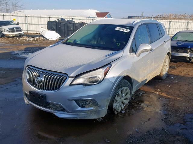 LRBFX2SA8JD029231 - 2018 BUICK ENVISION E SILVER photo 2