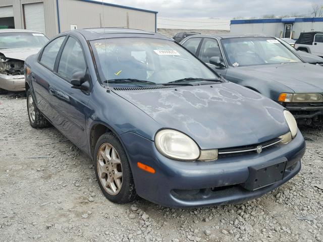 1B3AS46C51D241670 - 2001 DODGE NEON SE GREEN photo 1