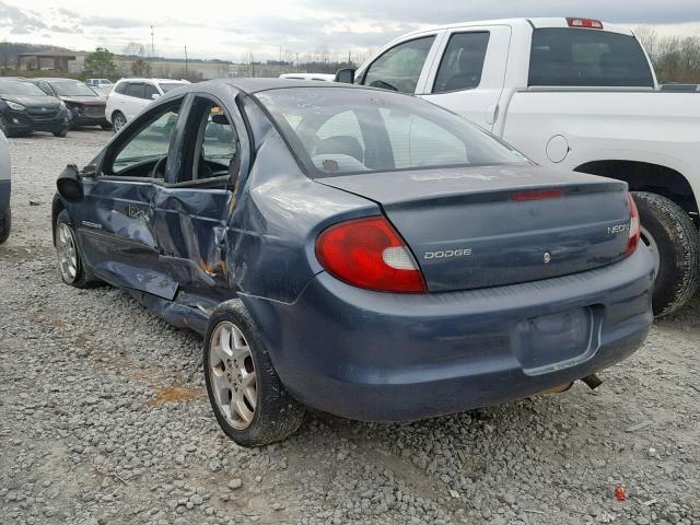 1B3AS46C51D241670 - 2001 DODGE NEON SE GREEN photo 3