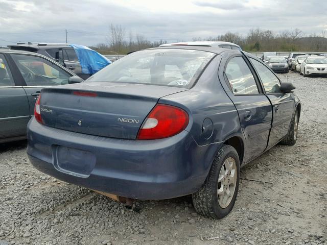 1B3AS46C51D241670 - 2001 DODGE NEON SE GREEN photo 4