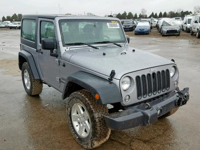 1C4GJWAGXFL535306 - 2015 JEEP WRANGLER S GRAY photo 1