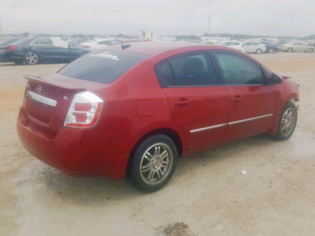 3N1AB6AP3CL756638 - 2012 NISSAN SENTRA 2.0 RED photo 4