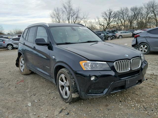 5UXWX5C57BL700575 - 2011 BMW X3 XDRIVE2 BLACK photo 1