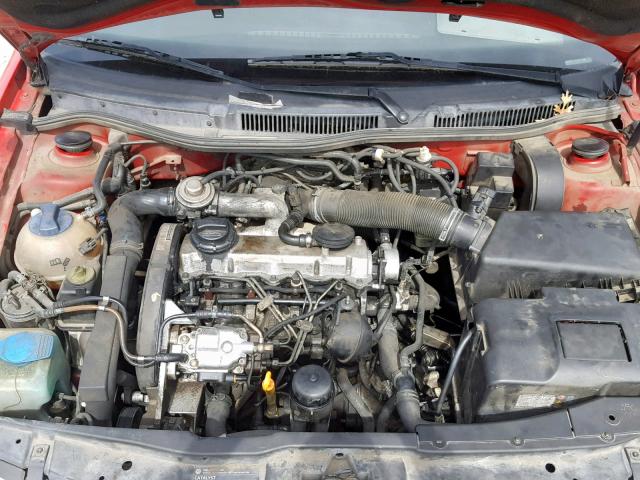 9BWBP61J534064231 - 2003 VOLKSWAGEN GOLF GL TD RED photo 7