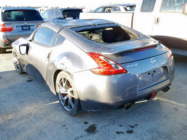 JN1AZ4EH0FM440286 - 2015 NISSAN 370Z BASE GRAY photo 3