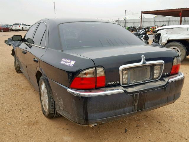 1LNHM86S13Y705776 - 2003 LINCOLN LS BLACK photo 3