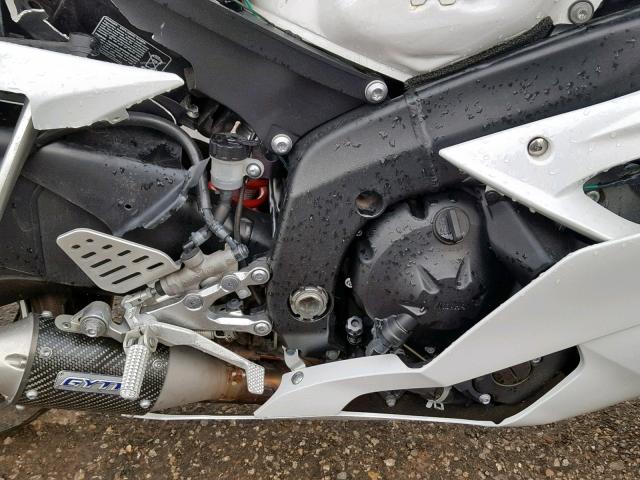 JYARJ16E7AA019195 - 2010 YAMAHA YZFR6 WHITE photo 7