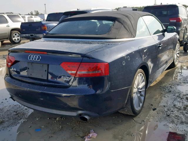 WAUVFAFH5AN011746 - 2010 AUDI A5 PRESTIG BLUE photo 4