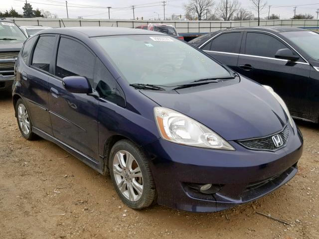 JHMGE88459S028107 - 2009 HONDA FIT SPORT BLUE photo 1