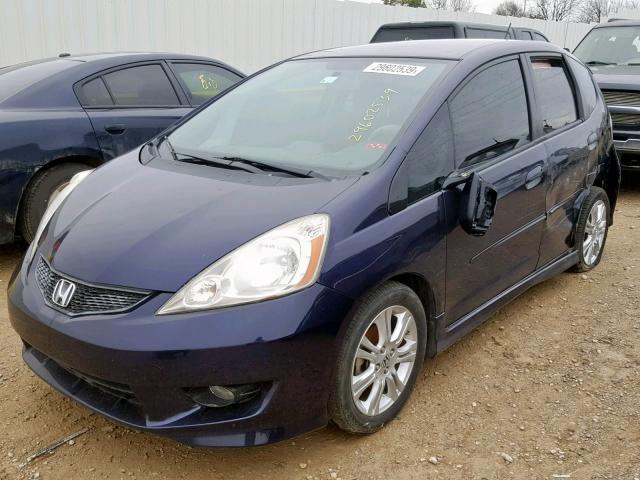 JHMGE88459S028107 - 2009 HONDA FIT SPORT BLUE photo 2