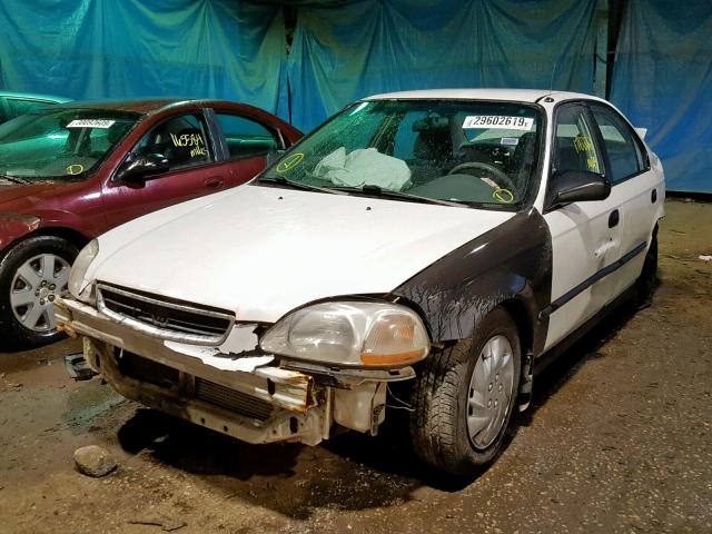 1HGEJ6628WL014901 - 1998 HONDA CIVIC DX WHITE photo 2