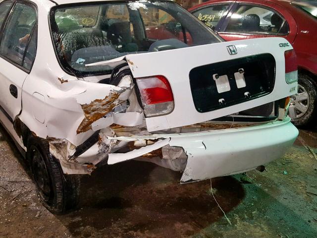 1HGEJ6628WL014901 - 1998 HONDA CIVIC DX WHITE photo 9