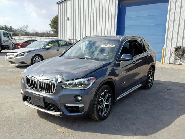 WBXHT3C37H5F71006 - 2017 BMW X1 XDRIVE2 GRAY photo 2