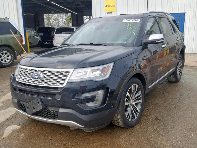 1FM5K8HT3HGC64695 - 2017 FORD EXPLORER P BLACK photo 2