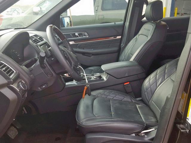 1FM5K8HT3HGC64695 - 2017 FORD EXPLORER P BLACK photo 5