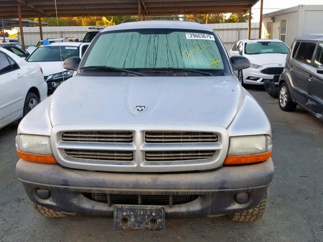 1D4HS38N23F618200 - 2003 DODGE DURANGO SP SILVER photo 9