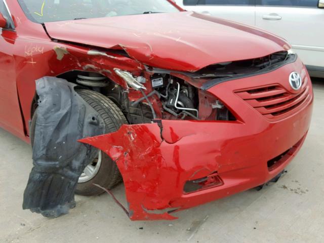 4T1BK46K17U017858 - 2007 TOYOTA CAMRY NEW RED photo 9