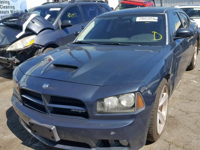 2B3LA73W58H240298 - 2008 DODGE CHARGER SR BLUE photo 2