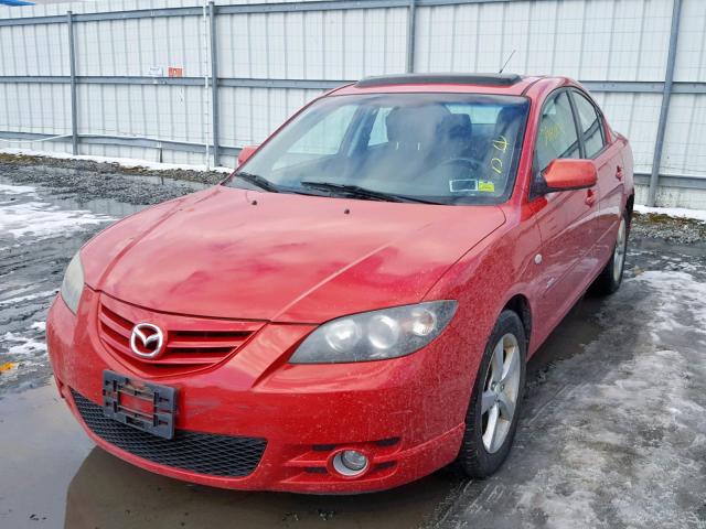 JM1BK323251330963 - 2005 MAZDA 3 S RED photo 2