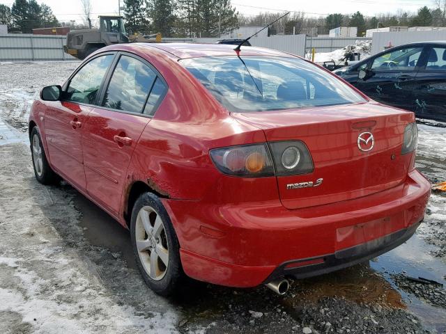 JM1BK323251330963 - 2005 MAZDA 3 S RED photo 3