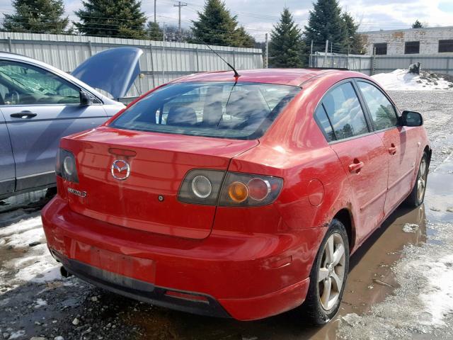 JM1BK323251330963 - 2005 MAZDA 3 S RED photo 4