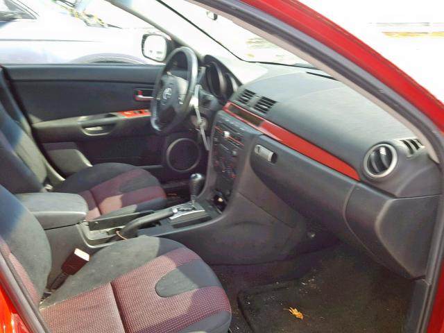 JM1BK323251330963 - 2005 MAZDA 3 S RED photo 5