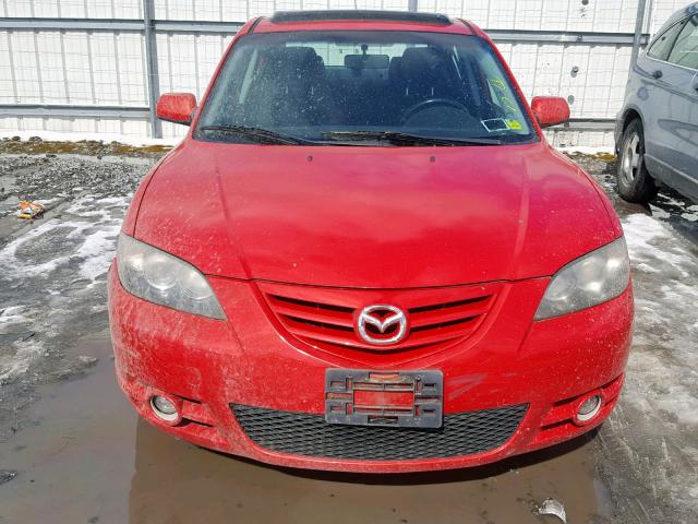 JM1BK323251330963 - 2005 MAZDA 3 S RED photo 9