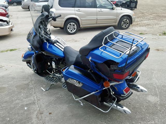 1HD1FC4368Y619917 - 2008 HARLEY-DAVIDSON FLHTCUI BLUE photo 3