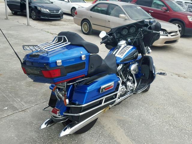 1HD1FC4368Y619917 - 2008 HARLEY-DAVIDSON FLHTCUI BLUE photo 4