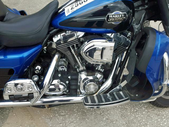 1HD1FC4368Y619917 - 2008 HARLEY-DAVIDSON FLHTCUI BLUE photo 7