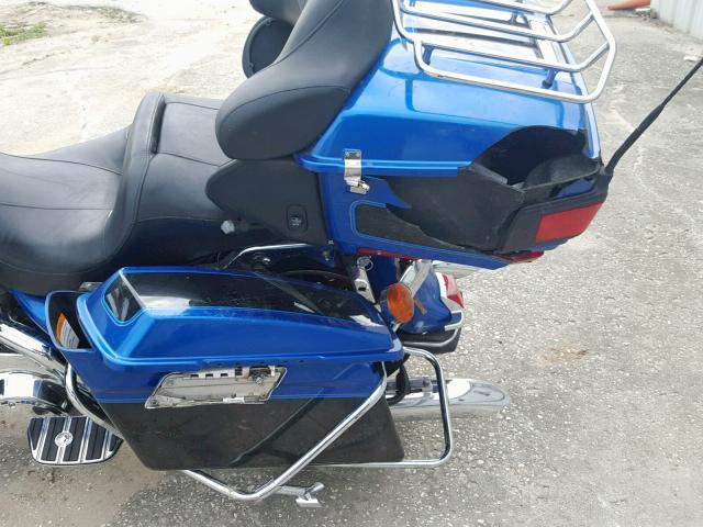 1HD1FC4368Y619917 - 2008 HARLEY-DAVIDSON FLHTCUI BLUE photo 9