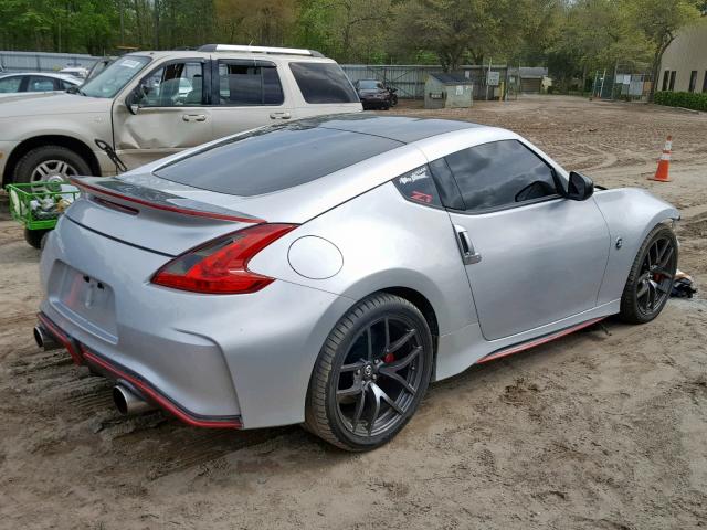 JN1AZ4EH4FM441540 - 2015 NISSAN 370Z BASE SILVER photo 4