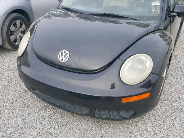 3VWPW31C08M518509 - 2008 VOLKSWAGEN NEW BEETLE BLACK photo 9