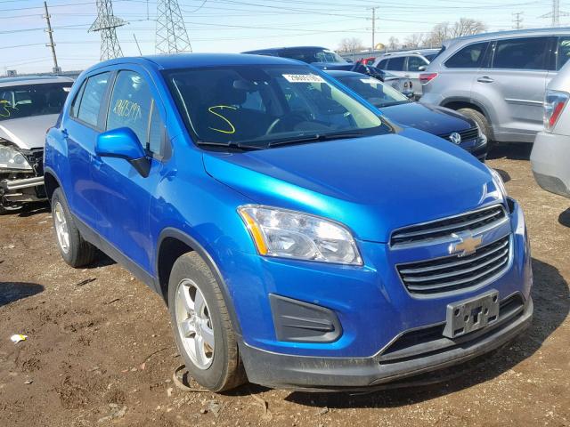 KL7CJNSB3GB761199 - 2016 CHEVROLET TRAX LS BLUE photo 1