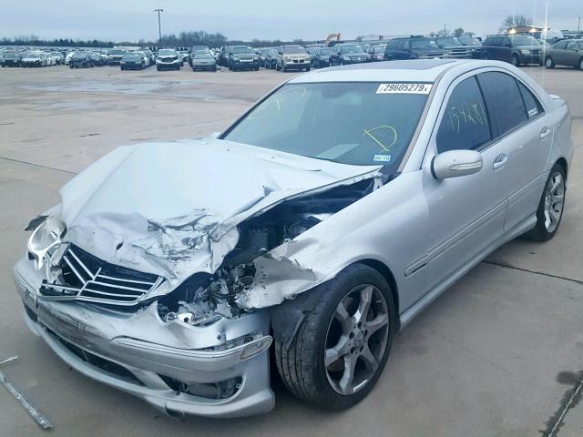 WDBRF52H27F858324 - 2007 MERCEDES-BENZ C 230 SILVER photo 2