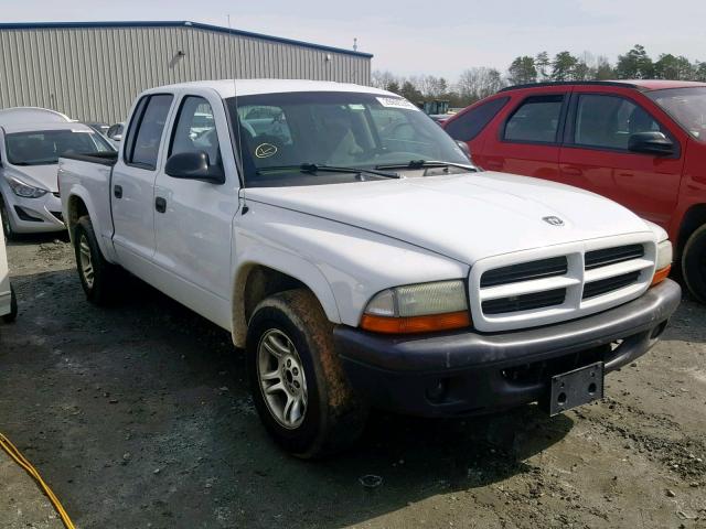 1D7HL38X03S275220 - 2003 DODGE DAKOTA QUA WHITE photo 1