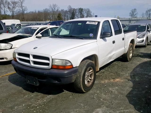 1D7HL38X03S275220 - 2003 DODGE DAKOTA QUA WHITE photo 2