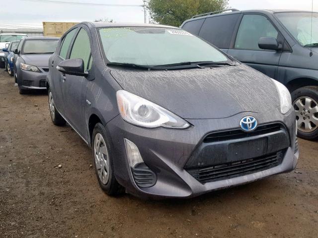 JTDKDTB34G1139896 - 2016 TOYOTA PRIUS C GRAY photo 1