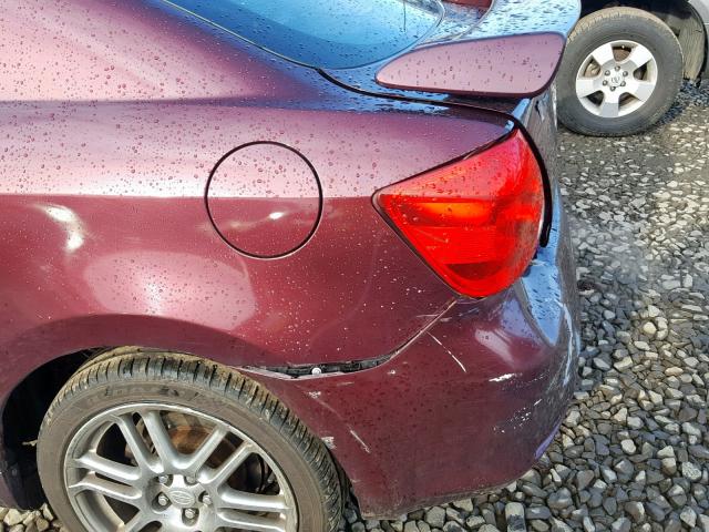 JTKDE177260104051 - 2006 TOYOTA SCION TC BURGUNDY photo 9
