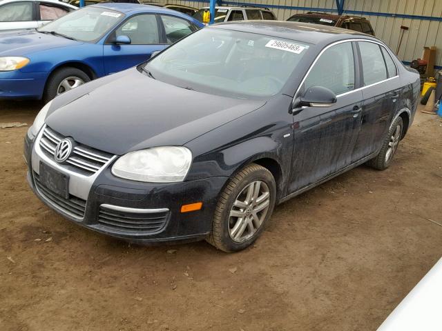 3VWEF81K17M069240 - 2007 VOLKSWAGEN JETTA WOLF BLACK photo 2