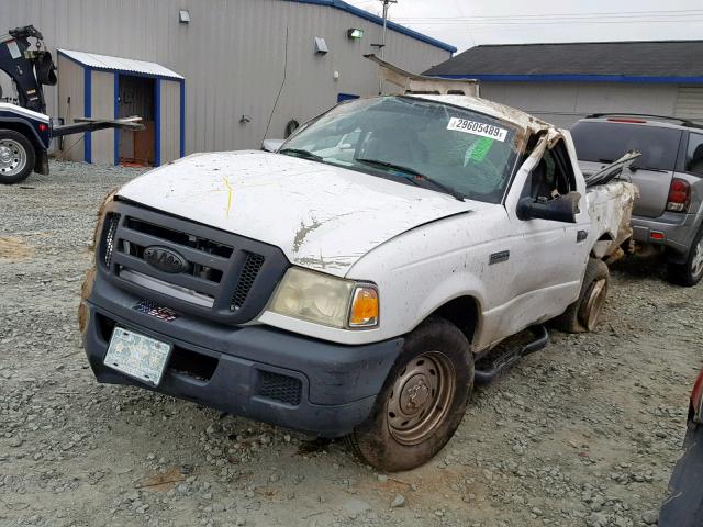 1FTYR10D06PA94298 - 2006 FORD RANGER WHITE photo 2