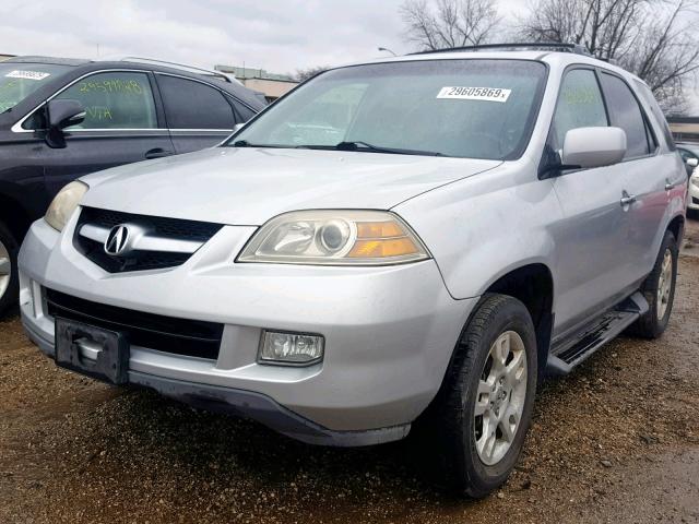 2HNYD18804H524462 - 2004 ACURA MDX TOURIN SILVER photo 2