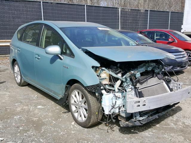 JTDZN3EU6D3279402 - 2013 TOYOTA PRIUS V BLUE photo 1