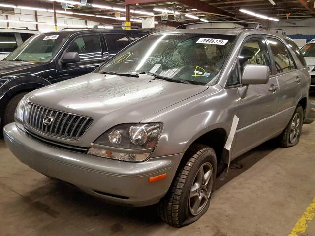 JT6HF10U8X0073466 - 1999 LEXUS RX 300 GRAY photo 2