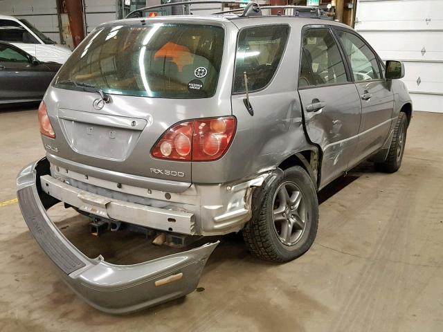 JT6HF10U8X0073466 - 1999 LEXUS RX 300 GRAY photo 4