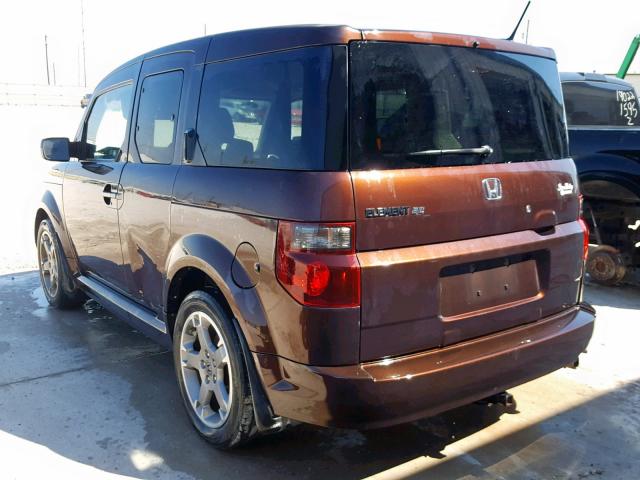 5J6YH18958L001329 - 2008 HONDA ELEMENT SC PURPLE photo 3