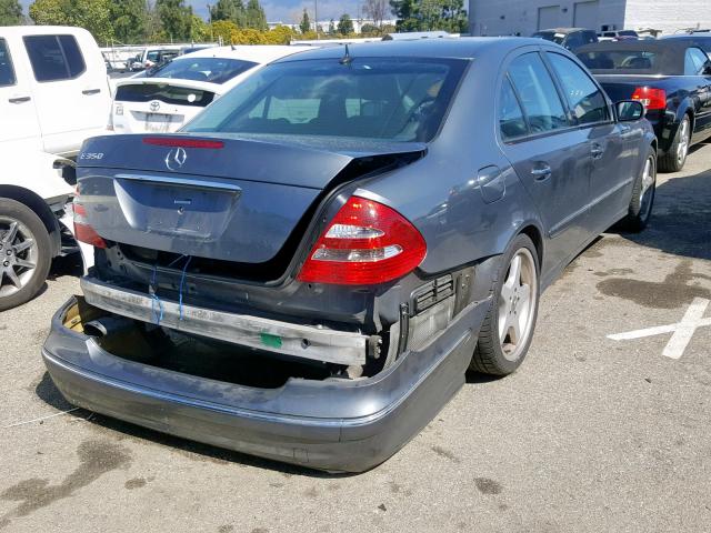 WDBUF56J96A752407 - 2006 MERCEDES-BENZ E 350 GRAY photo 4