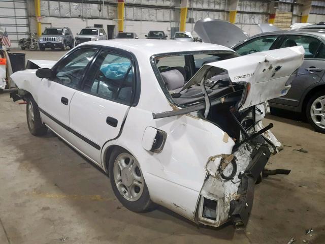 1Y1SK5282WZ443379 - 1998 CHEVROLET GEO PRIZM WHITE photo 3